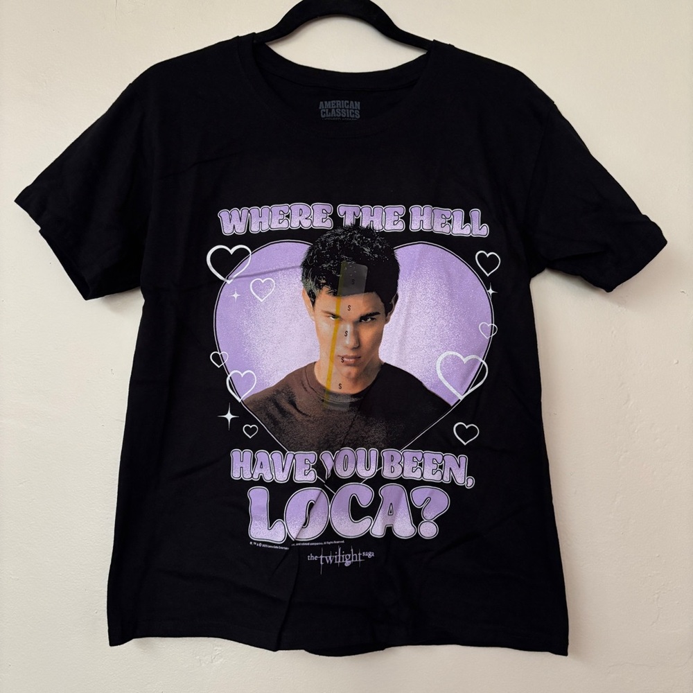 American Classics Adult Black Twilight Loca Short Sleeve Graphic T-Shirt